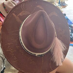 Custom wide brim hat